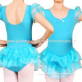 Kids' Ballet Dress with Acid Blue Organaza, Made of 100% PolyesterNew